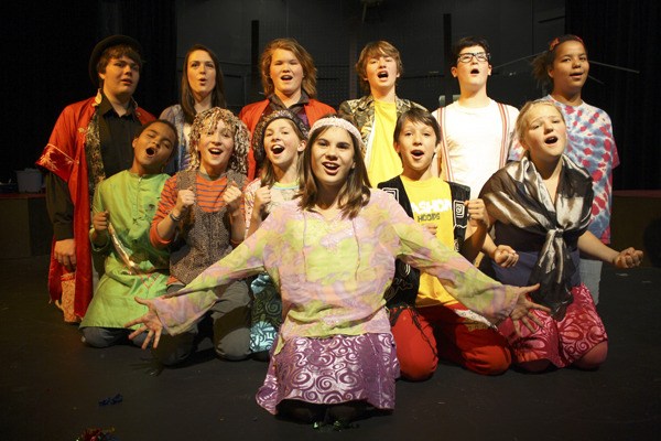 The cast of “Godspell” includes 13 Island teens