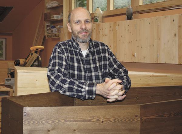 Marcus Daly finds peace in his coffin-making enterprise.