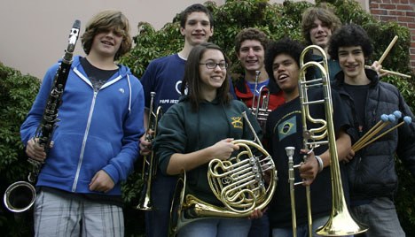 Seven Vashon High School musicians were accepted to the Western International Band Conference. They are