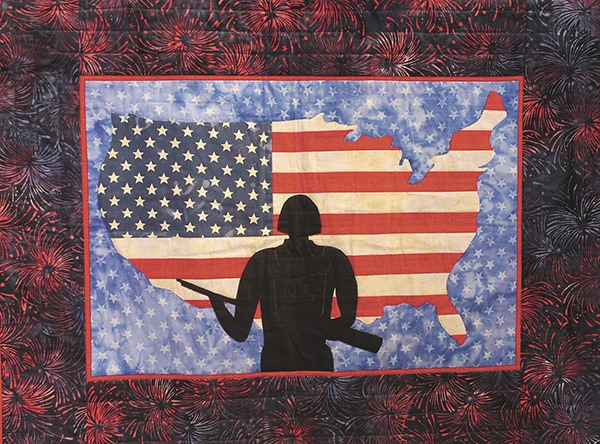 Fifty patriotic-themed quilts