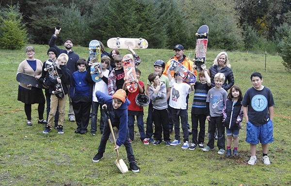 Skateboarders gather to mark a momentous day