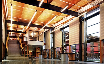 The new Vashon High School includes large open spaces