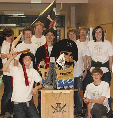 Team Pi-r8s are headed to the state robotics competition.