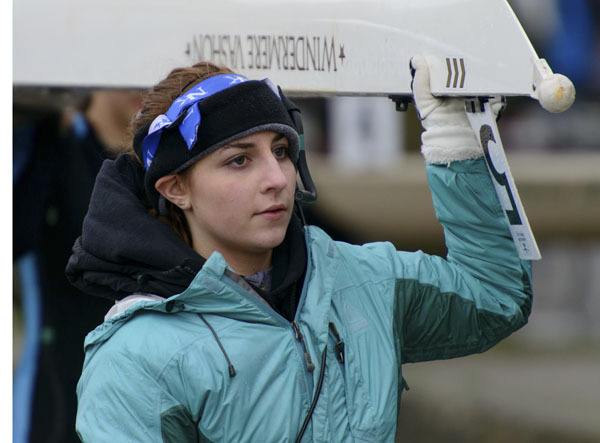 Novice coxswain Liv Mangione