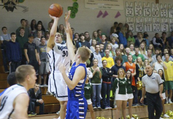 Dan Lofland gets off a shot in the second quarter against Life Christian.