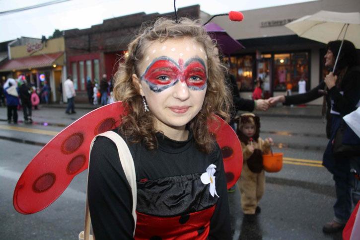 Even the Ladybugs came out for Halloween 2010 on Vashon Island.