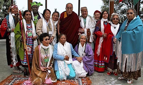 A scene from “For the Next 7 Generations” shows what happens when 13 indigenous grandmothers met the Dalai Lama.