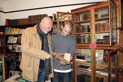 Randy Barnes and Casey DeLoach in their new store.