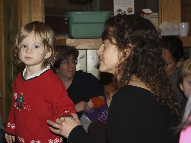 Tara McBennett and her son Lief attend one of the parent support groups at PlaySpace.