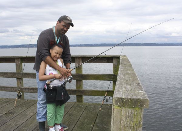 Vince Hawkins shows camper Kajmere