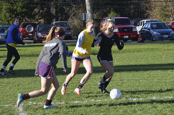 Participants in this year's Turkey Bowl