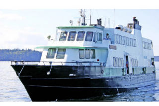 The passenger-only ferry has weekday service between Vashon and downtown Seattle.