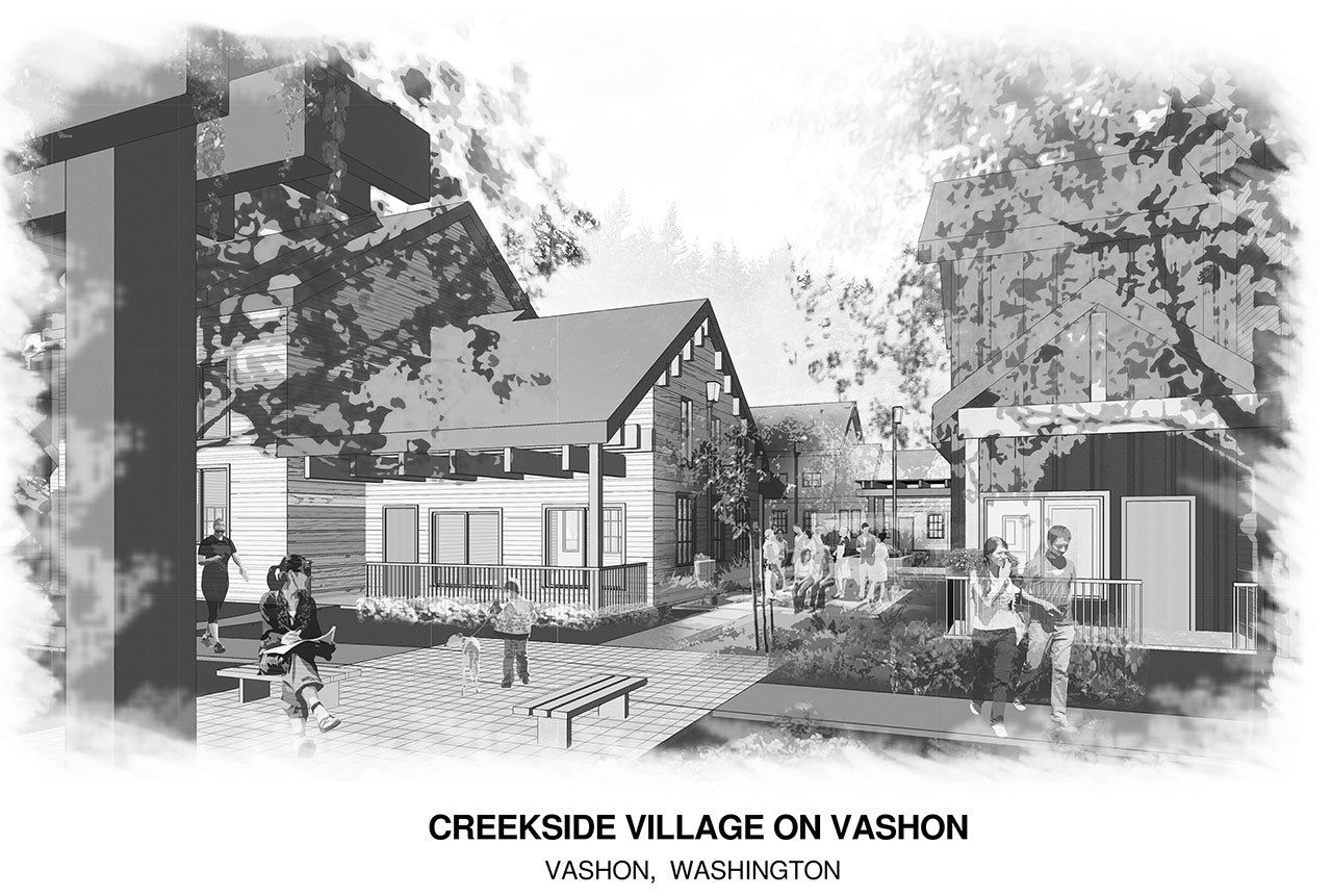 Sage Architectural Alliance Photo                                A schematic rendering of Creekside Village.