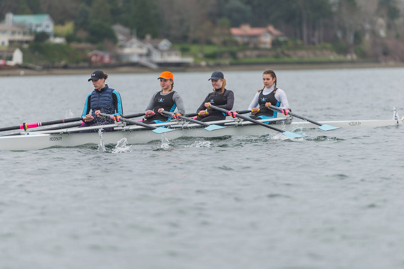 For junior rowers, spring season begins with strong scrimmage