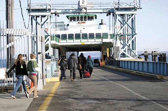 Ferry walk ons at Vashon (File Photo)