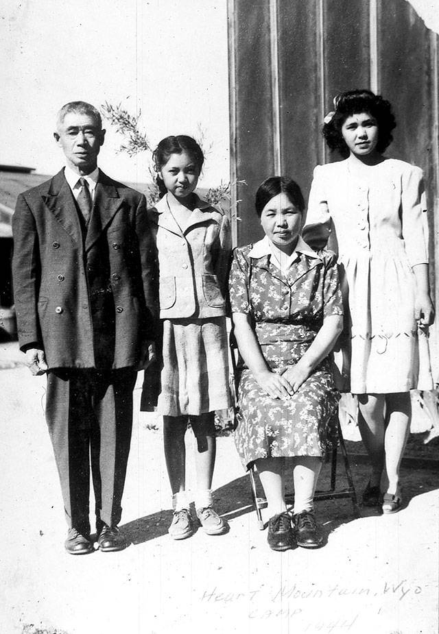 The Otsuka family, of Vashon, at the Heart Mountain Relocation Camp in Wyoming (Courtesy Photo)