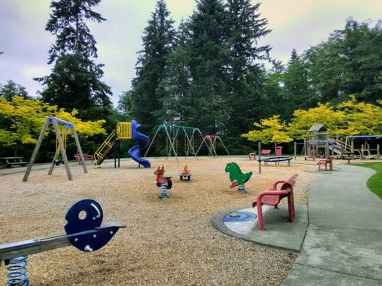 The Ober Park playground is 17 years old and has been cited numerous times for rotting posts and deterioration.