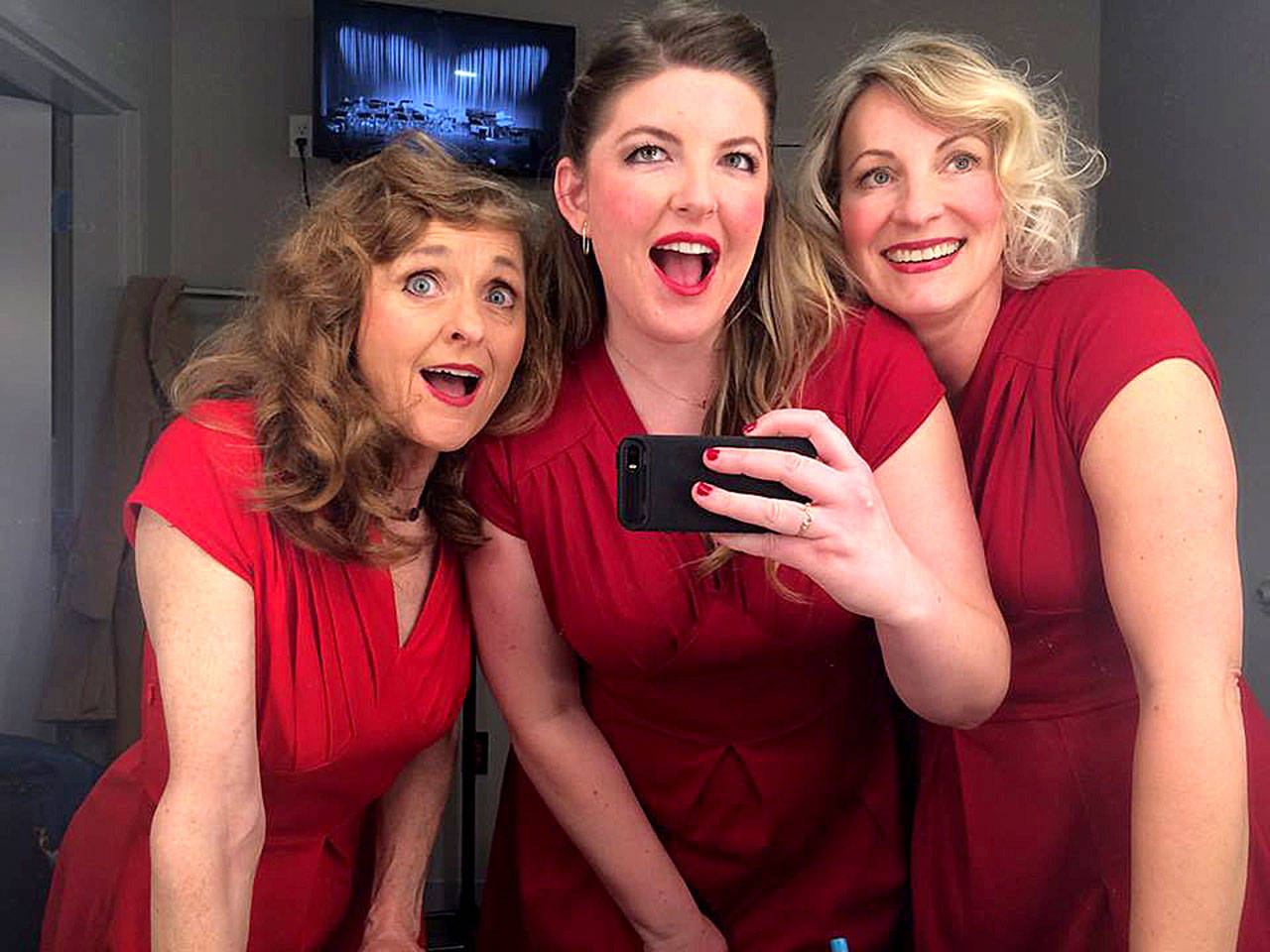 Maggie Laird, Alexandra Drissell and Lisa Peretti will perform as The Andrews Sisters in a concert at 4 p.m. Sunday, Jan. 12, at Vashon High School Theatre (Courtesy Photo).