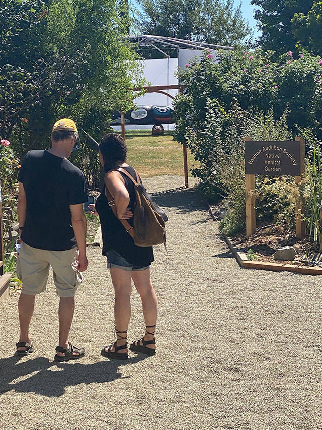 At Vashon Heritage Museum, visitors can already tour some “Natural Wonder” exhibits, including an outdoor geology exhibit, created in partnership with the Vashon Union of Geologists, and a native habitat garden, created in partnership with the Vashon-Maury Audubon Society. Another outdoor installation of wood cut-outs of salmon has been created by Britt Freda and Garden Green (Courtesy Photo).