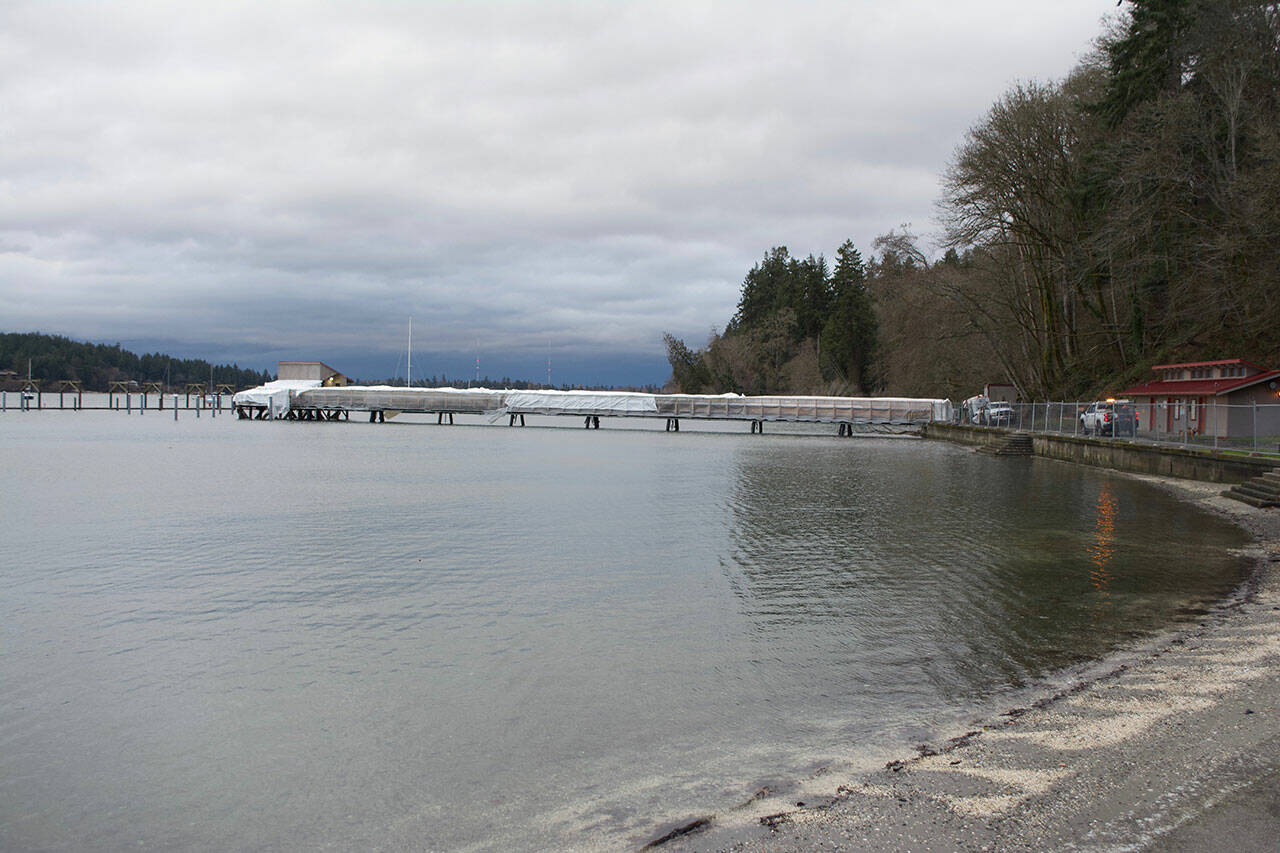 (Jenna Dennison Photo) The Dockton Park marina in its current state. According to King County Department of Natural Resources and Parks, the marina should be open to the public again Memorial Day 2022.