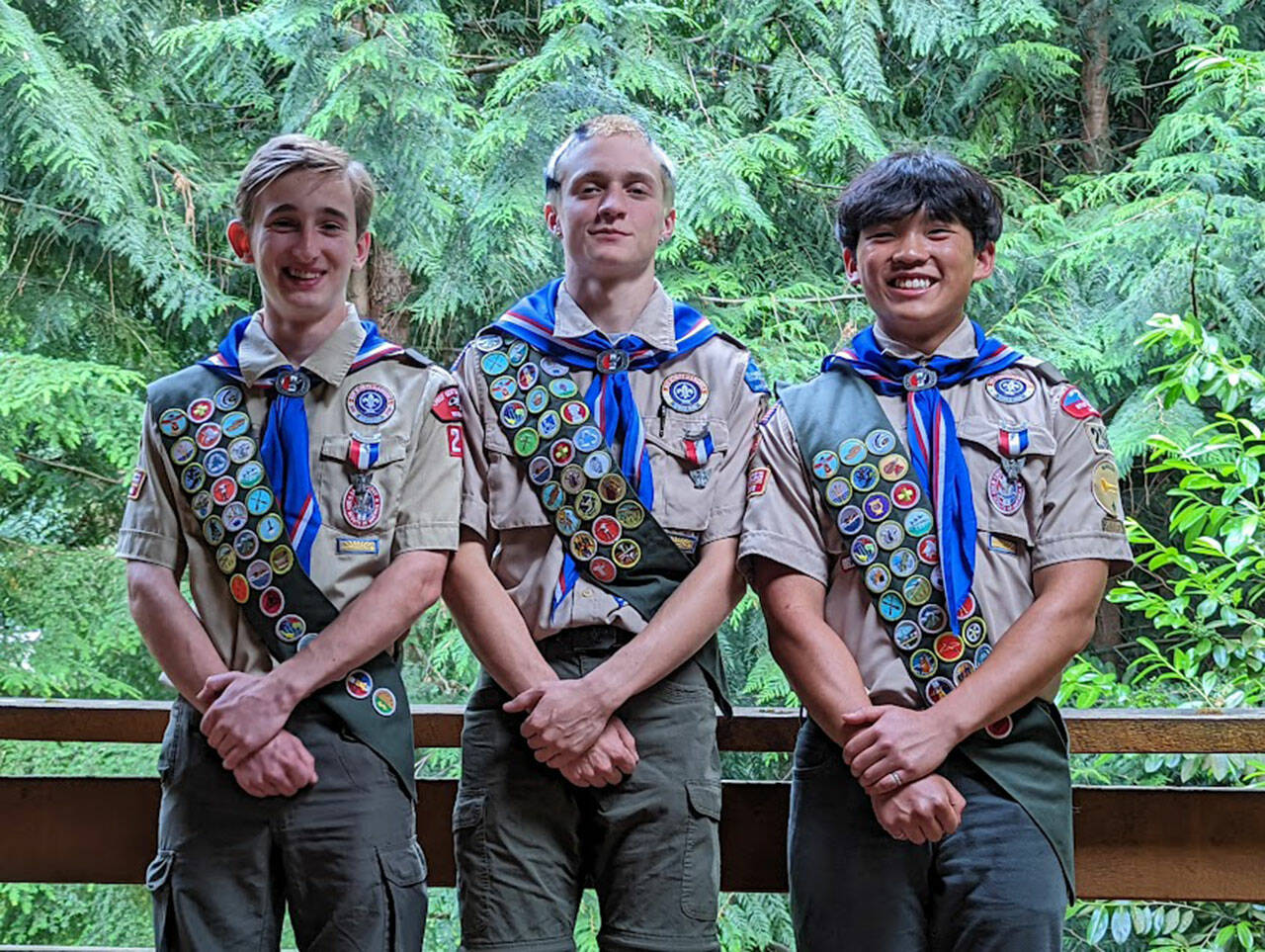 Karen Boyle Photo
(Left to right) Scouts Isaac Danielsen, George Murphy and Danny Boyle all earned the rank of Eagle over the past year.