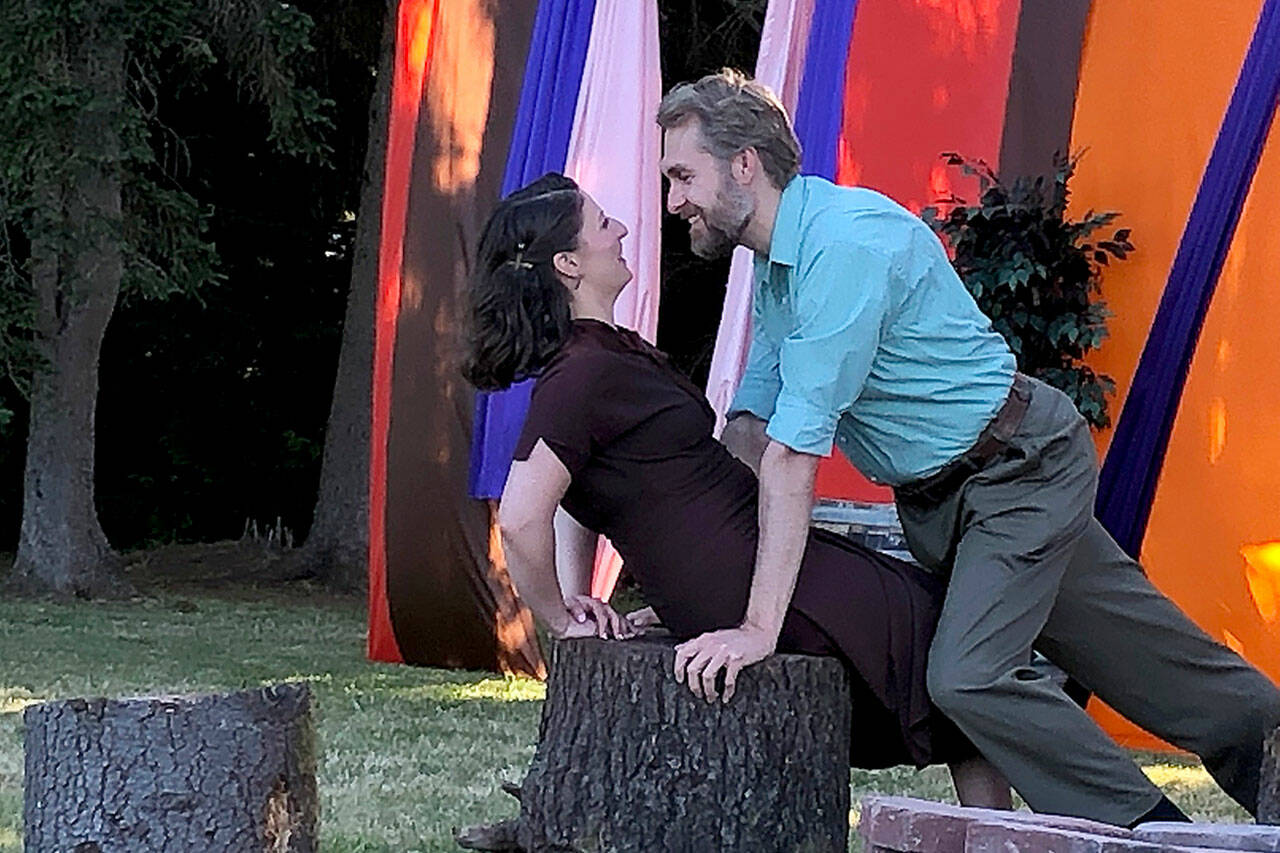 Susan McCabe Photo
Christopher Kehoe and Meghan Ames, in “Much Ado About Nothing.”