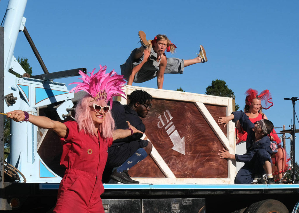 Up Up Up, a crane truck circus show, will soar again on Vashon | Vashon ...