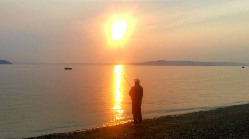 An angler casts a line in this courtesy photo from the Washington Department of Fish and Wildlife.