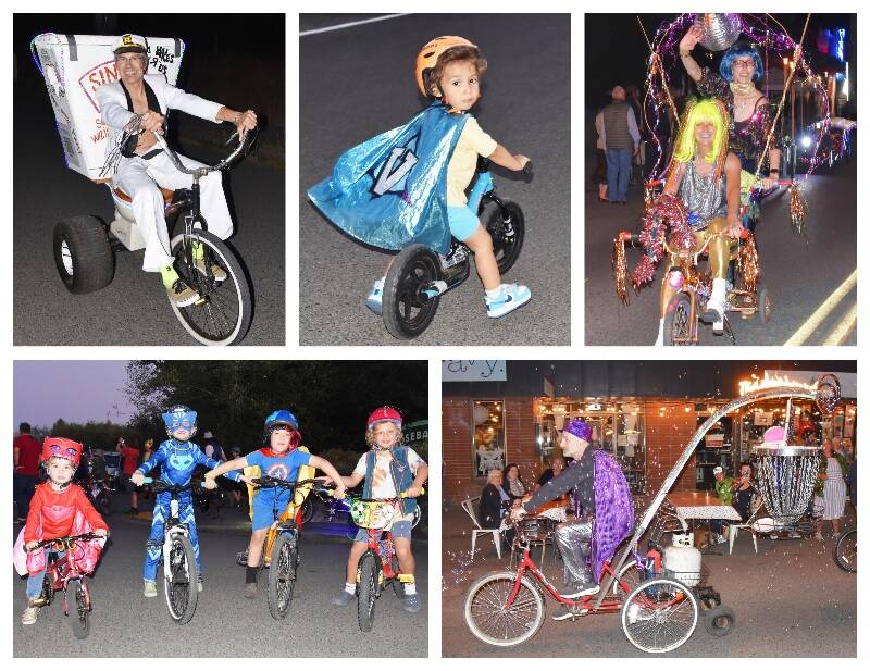 Stupid Bike Night — a once-a-year spectacle on Vashon — didn’t disappoint on Sept. 1 (Jim Diers Photos).