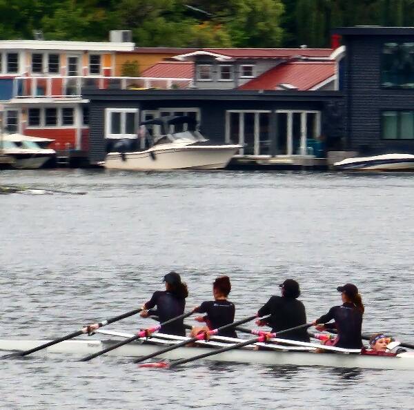 Burton Beach Rowers take four silver medals at Tail of the Lake