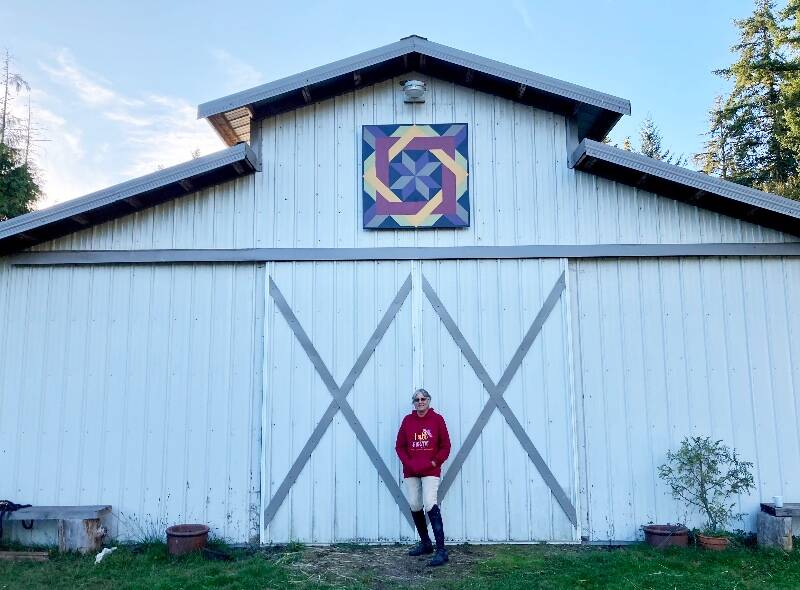 Carrie Chambers’ barn is home to horses, and holds her hay, tools, and tack. Now, it also displays her art (Carrie Chambers Photo).