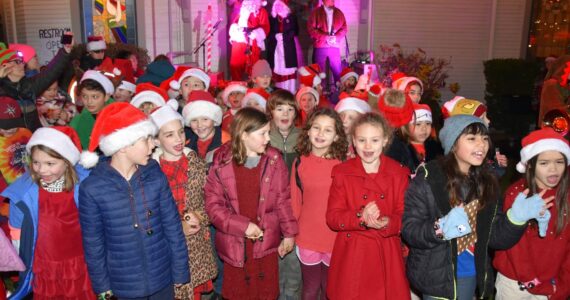 A choir of third graders sang for the crowd during WinterFest. Jim Diers photo