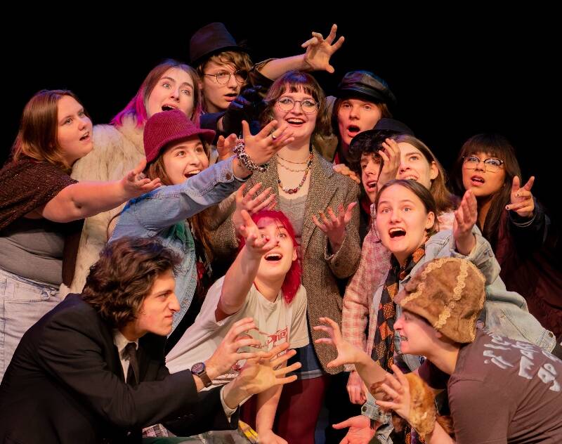 The cast of Vashon High School Theater’s production of “Museum” (Kuba Holuj Photo).