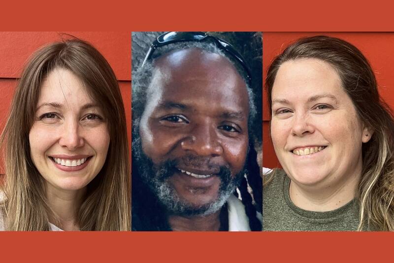 From left to right: Cierra Hunziker, Kevin Dickerson, and Eileen Burke (Courtesy Photos).