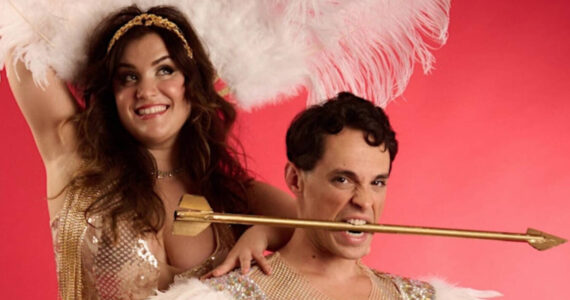 Ernie Shapiro Photo
Caela Bailey, as Venus, and Joel Domenico, as Cupid, in “Venus & the Vixens: Games of Love.”