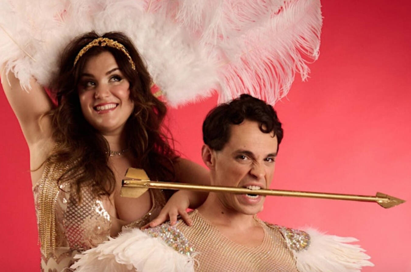 Ernie Shapiro Photo
Caela Bailey, as Venus, and Joel Domenico, as Cupid, in “Venus & the Vixens.”