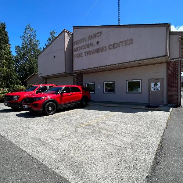 Find Vashon Island’s Fire Rescue administrative offices in a new, temporary location at the Penny Farcy Memorial Fire Training Center at 10019 SW Bank Rd (VIFR Photos).