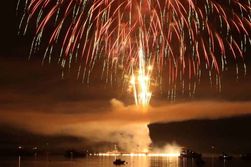 A professional fireworks show will light up the sky over Quartermaster Harbor on July 4 (Ray Pfortner Photo).