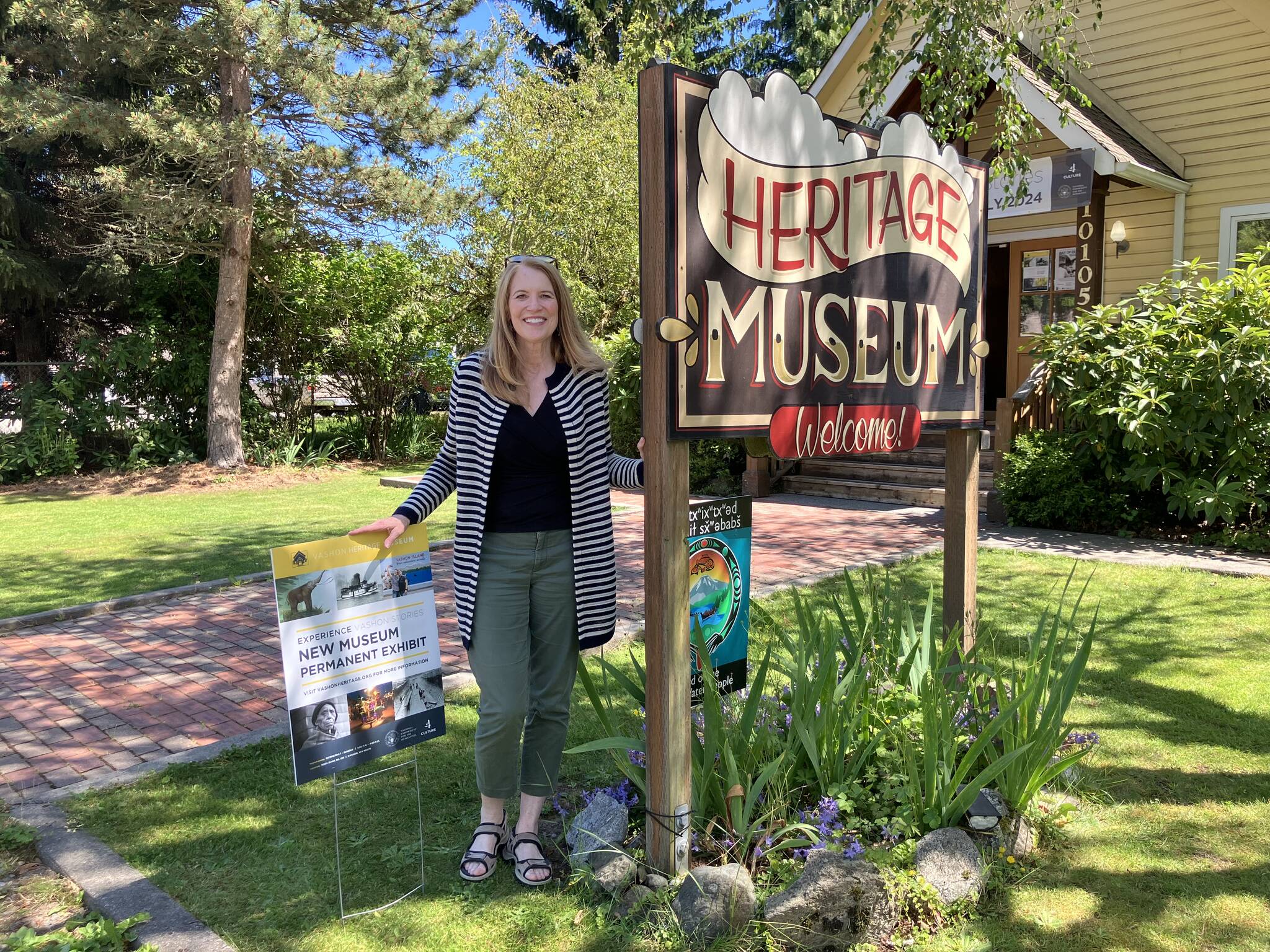 Elsa Croonquist has overseen the renovation of Vashon Heritage Museum’s permanent exhibit that will have its grand opening on Friday. (Courtesy photo.)