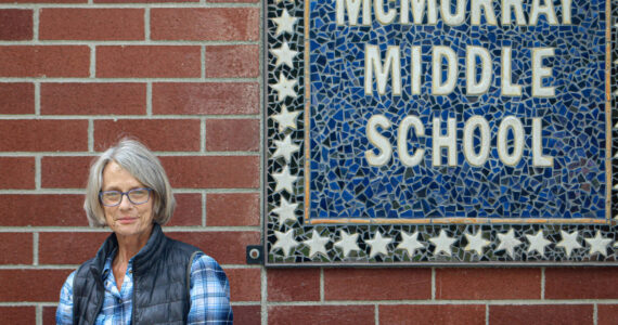 Aspen Anderson photo
Carol Albright is retiring after this school year. She's been a custodian for the Vashon Island School District for 45 years.