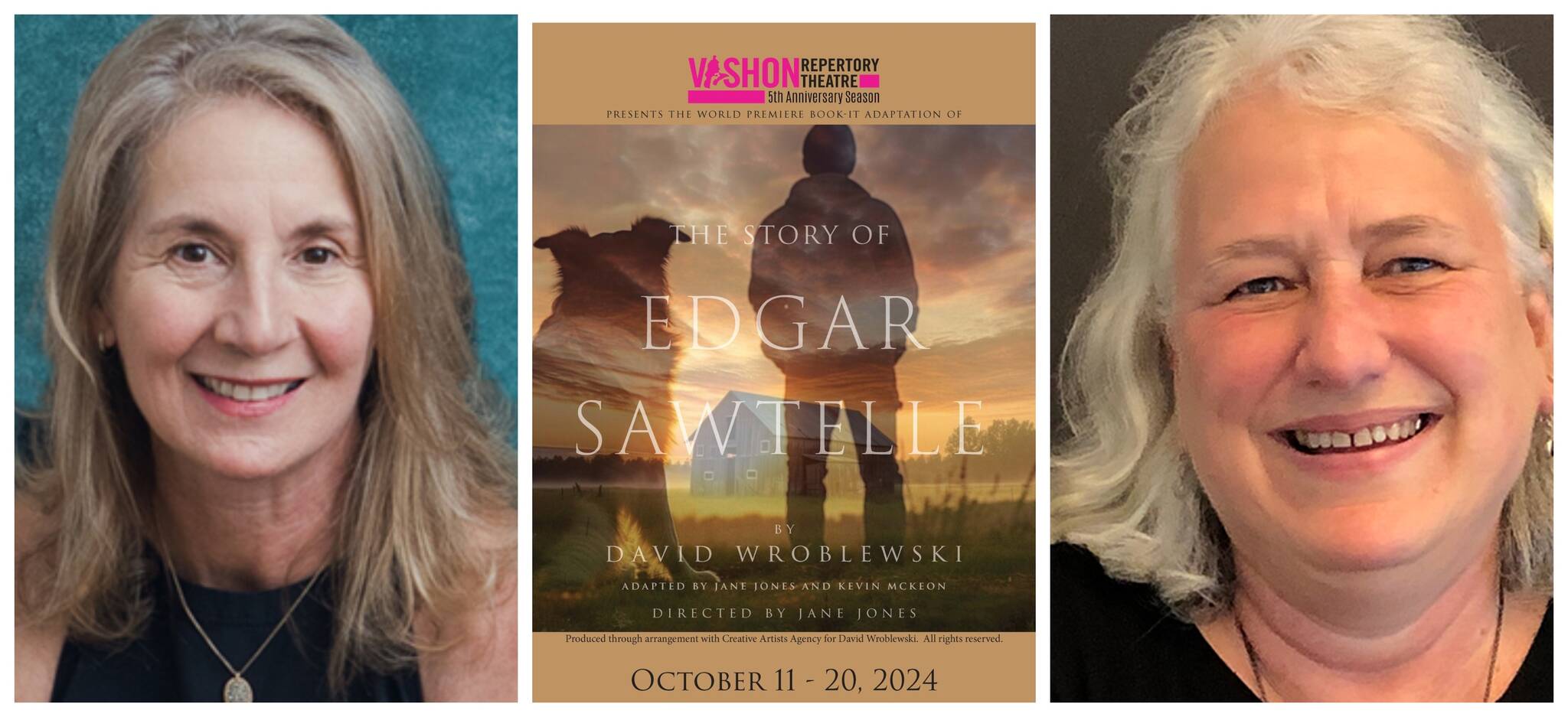 Jane Jones (left) and Charlotte Tiencken (right) have collaborated to present the long-awaited world premiere of Book-It Repertory Theatre’s adaptation of the novel, “The Story of Edgar Sawtelle.” (Courtesy photos)