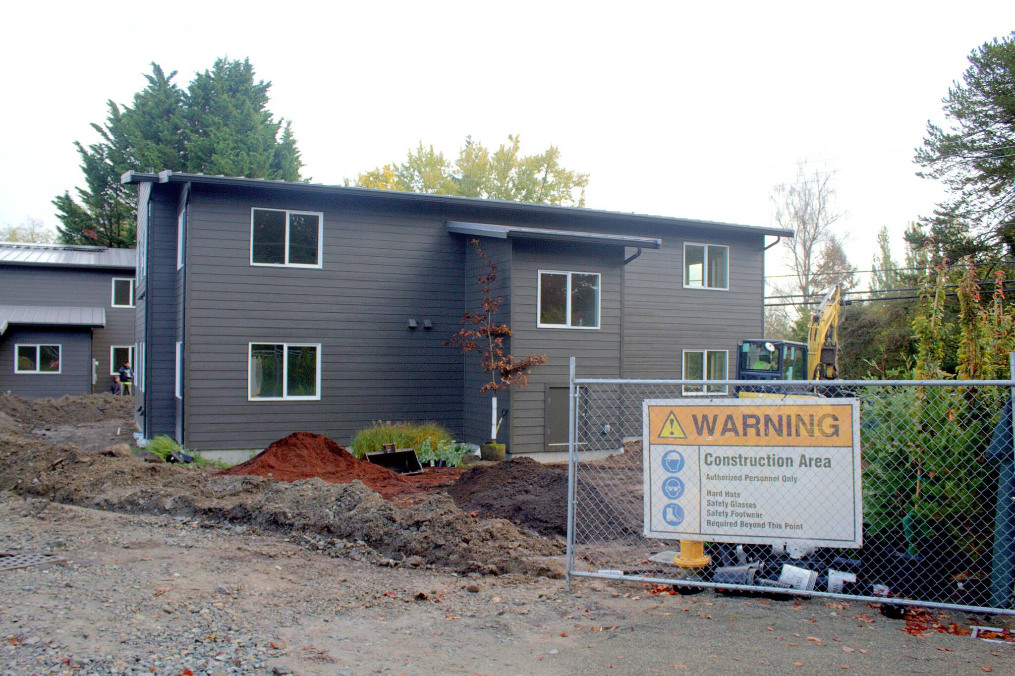 Island Center Homes, a 40-unit affordable housing development near Vashon Town by Vashon HouseHold, is expected to be completed by this winter. (Alex Bruell photo)