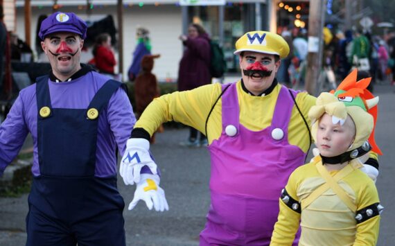 Alex Bruell photo
Waluigi and Wario deliver their best “WAAA!” alongside King Koopa at last year's Halloween celebration.