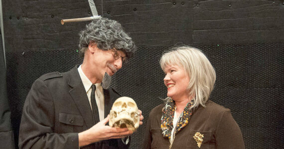 Peter Serko photo
“Variations on the Death of Trotsky,” the final play in 2018's one-act Drama Dock collection, showed the audience the leader of the Russian Revolution (Harris Levinson) with Mrs. Trotsky (Jill Bulow).