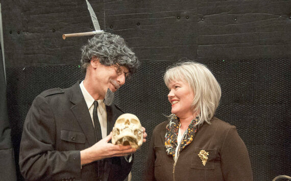 Peter Serko photo
“Variations on the Death of Trotsky,” the final play in 2018's one-act Drama Dock collection, showed the audience the leader of the Russian Revolution (Harris Levinson) with Mrs. Trotsky (Jill Bulow).