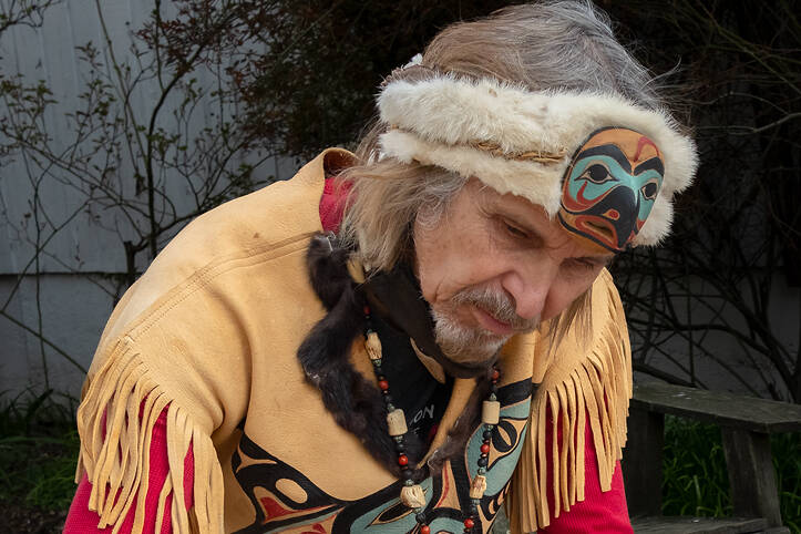 Odin Lonning, a Tlingit artist and carver. (Terry Donnelly photo)