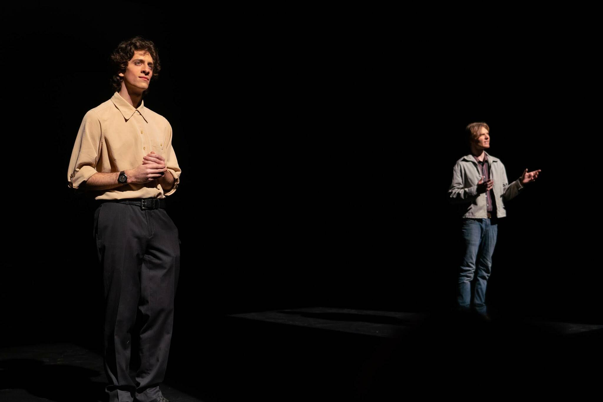 Mateo Grey (left) and Henry Sutherland, in “Trap.” (Kuba Holuj photo)