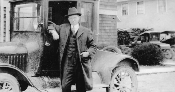 Dr. Fredrick McMurray, with his trusty Model T Ford Coupe. (Photograph courtesy of the Vashon Heritage Museum.)