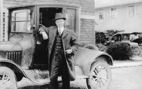 Dr. Fredrick McMurray, with his trusty Model T Ford Coupe. (Photograph courtesy of the Vashon Heritage Museum.)