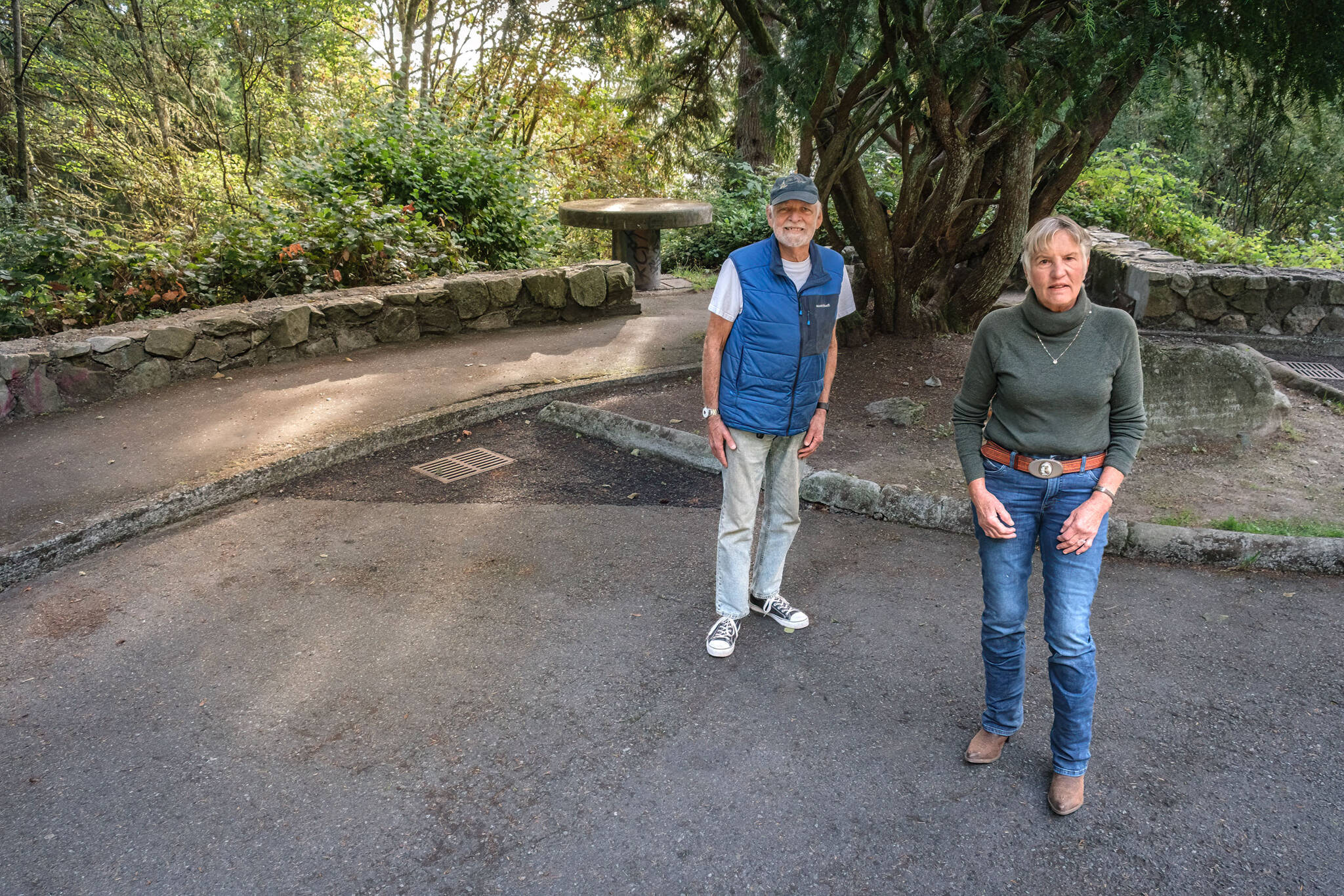 Inspiration Point, 2024, with Marie Bradley and Keith Prior. (Terry Donnelly photograph.)